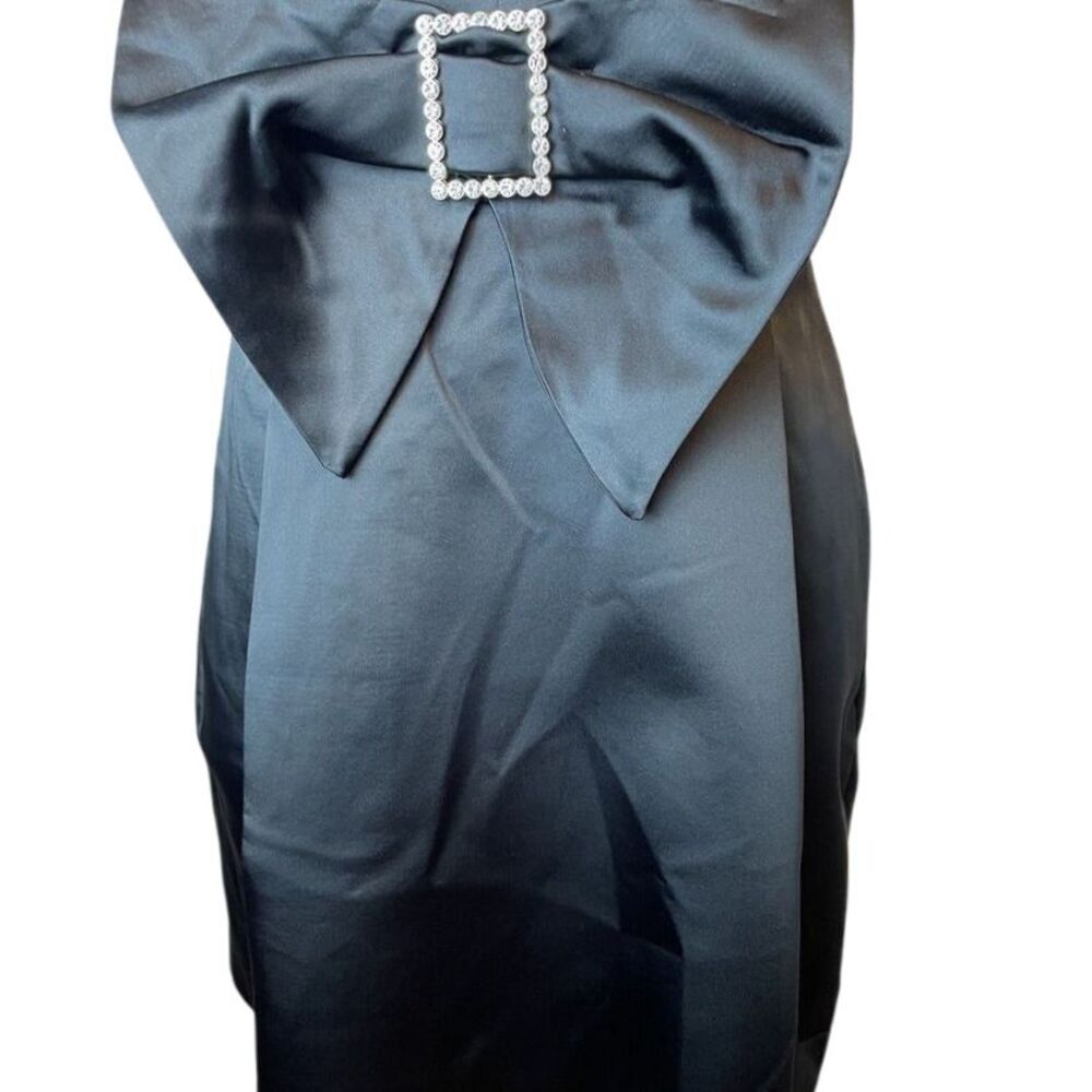 MNG Mango Women's Vestido‎ Cutie Mini Dress Size 8 NWT BLACK  Pockets Lace Up - Picture 3 of 14